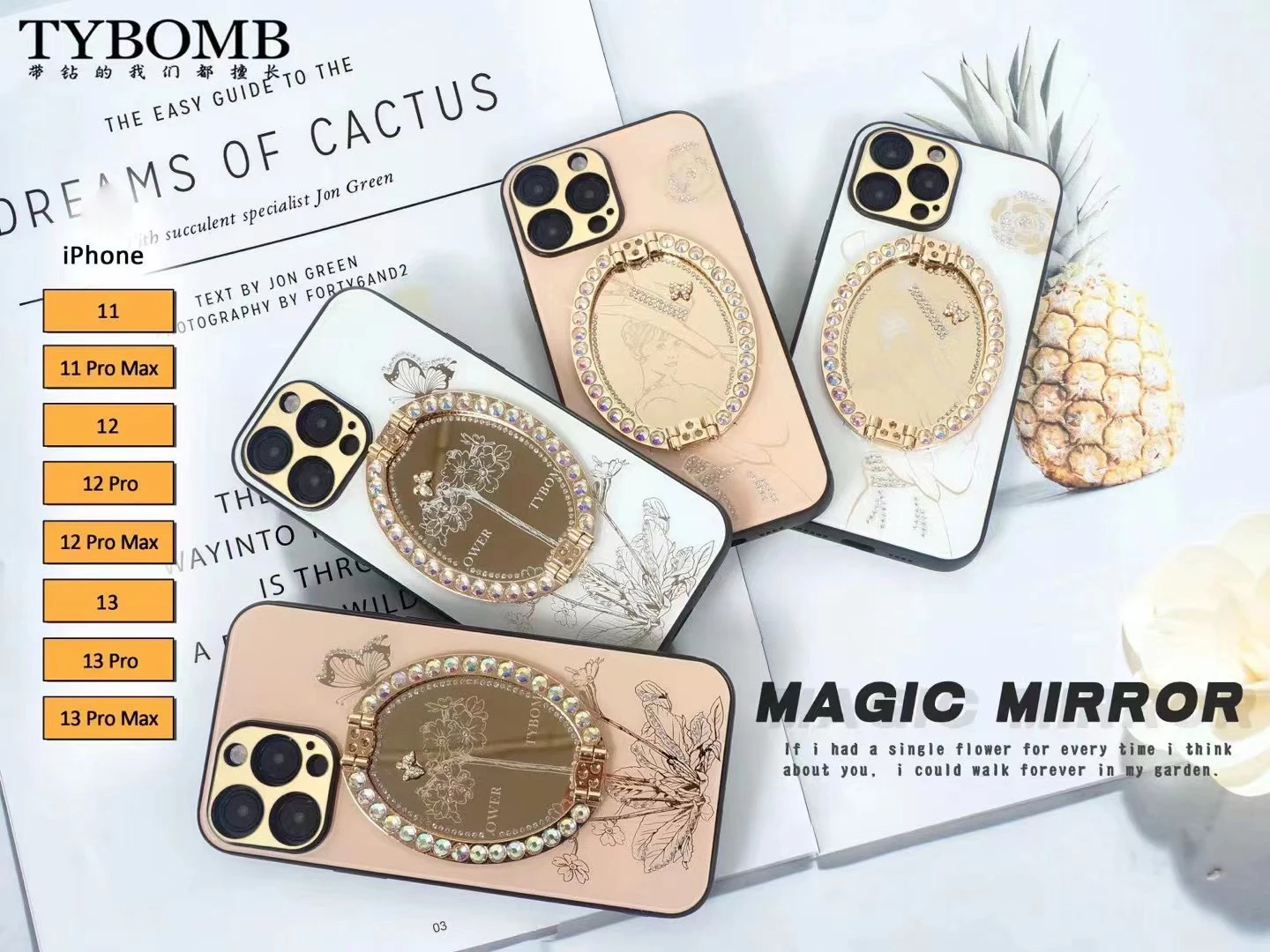 

Чехол для телефона Magic Mirror для iPhone 11 12 13 Pro Max Diamond Cover для Iphone 11 Pro Max, модный чехол для телефона для девочек