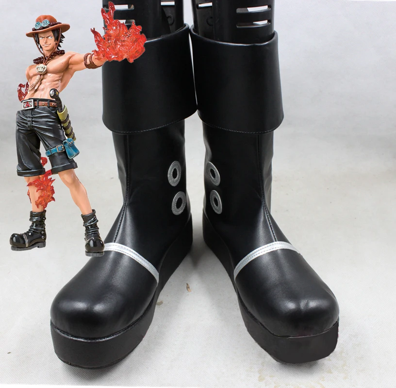 

Anime Portgas D Ace Cosplay Shoes Boots Custom Made