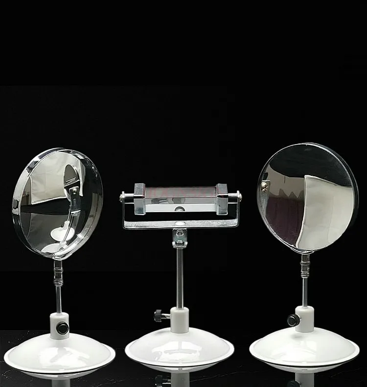 1set triangular prism with base demonstration experimental kit，Metal convex mirror, concave mirror,