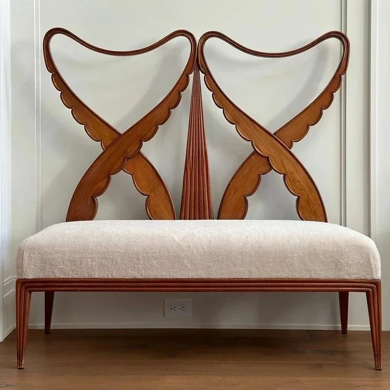 

B Chinese antique sofa French carved solid wood high backrest design sofa, antique