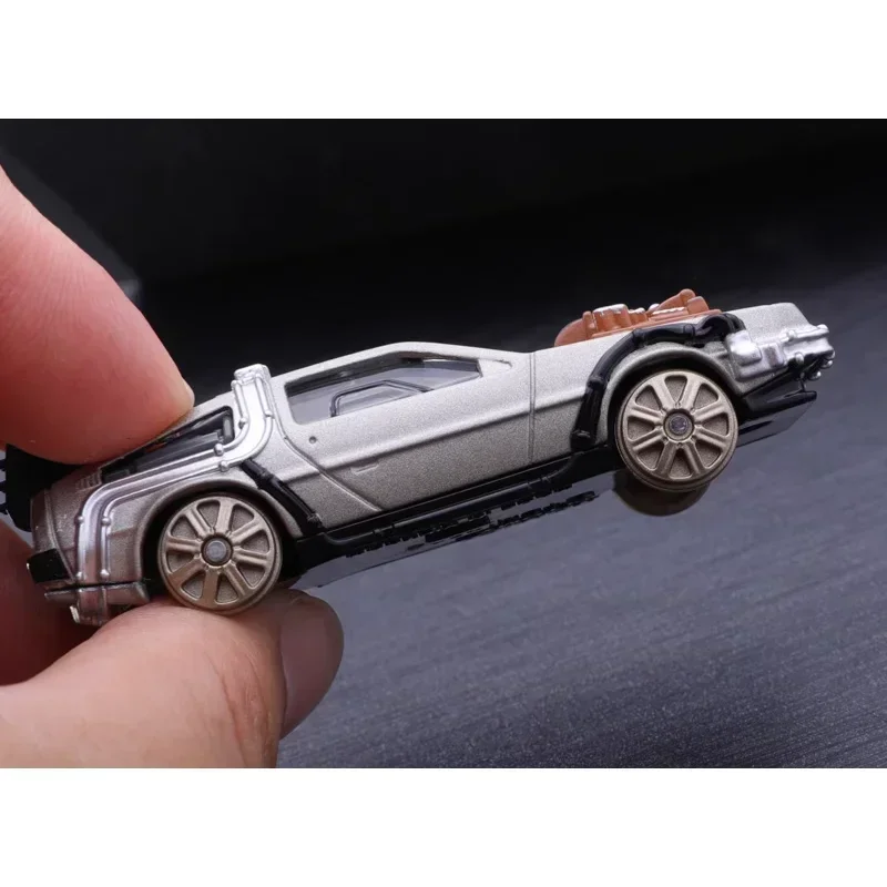 TAKARA TOMY Tomica Unlimited TP02 Ritorno al futuro DeLorean PART3 Giocattoli in lega Veicolo a motore Pressofuso in metallo Modello Regali,Giocattoli per ragazzi