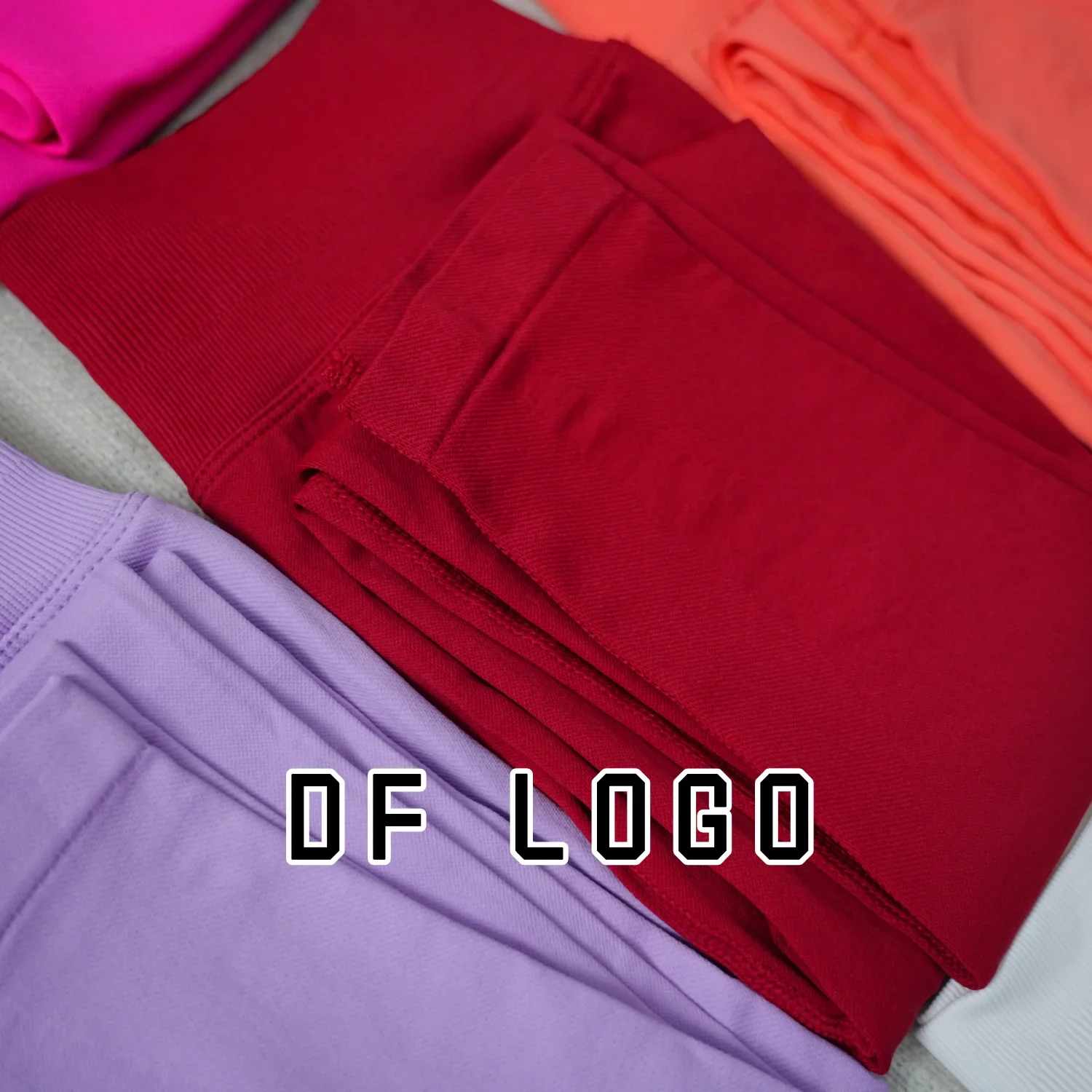 DF Yoga Impact Leggings Women Curl Up Seamless Pants High Quality Leggings Low Ribbed Fitness Pants High Stretch Fitness Tights