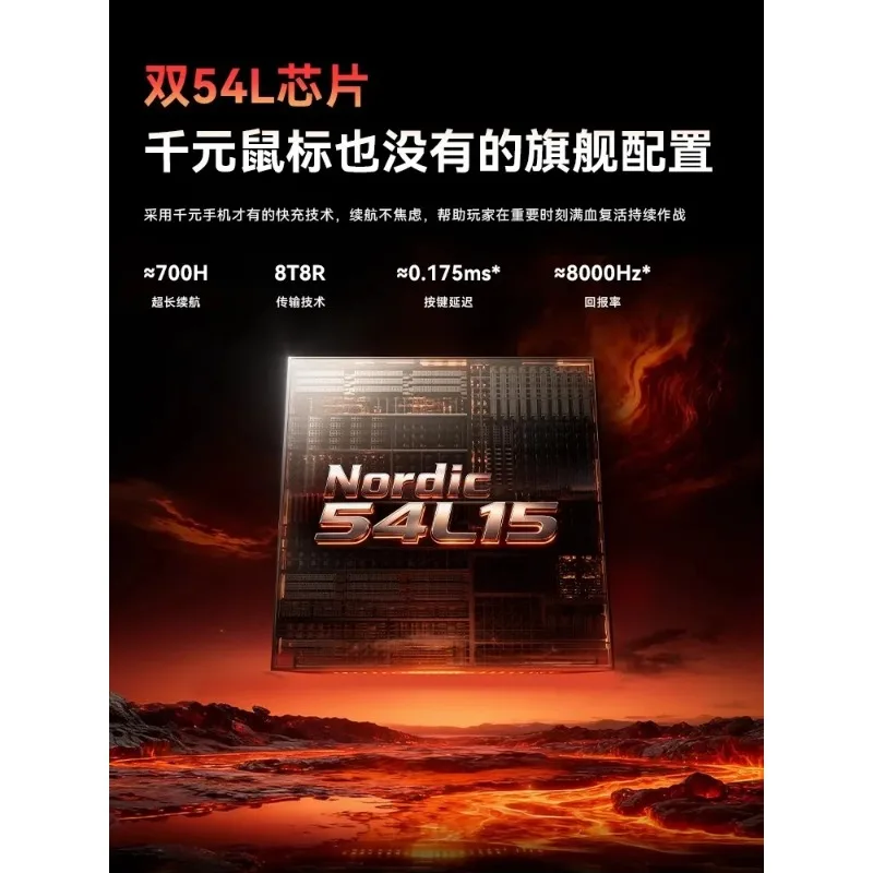 

Vgn Fly Dragon Y2 Ultimate Gaming Mouse Wireless Tri-Mode Lightweight Dual 8K PAW3395Extreme Ergonomic E-Sports Fps Gaming Mouse