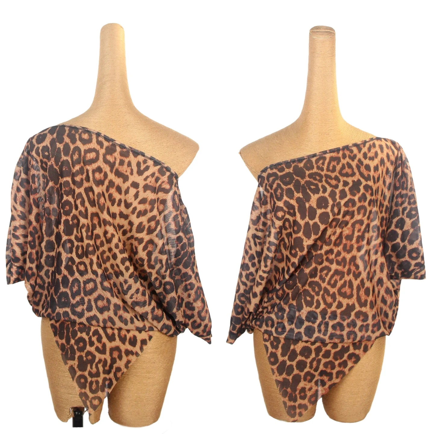 Novos trajes de desempenho de dança latina para mulheres soltas e confortáveis topos adulto high-end sexy leopardo impressão superior roupas de prática