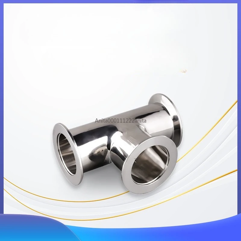 

Вакуумный зажимной тройник KF10 KF16 KF25 KF40 KF50, 3-ходовой адаптер из нержавеющей стали SUS304, санитарный фитинг для пивоварения и молочной промышленности