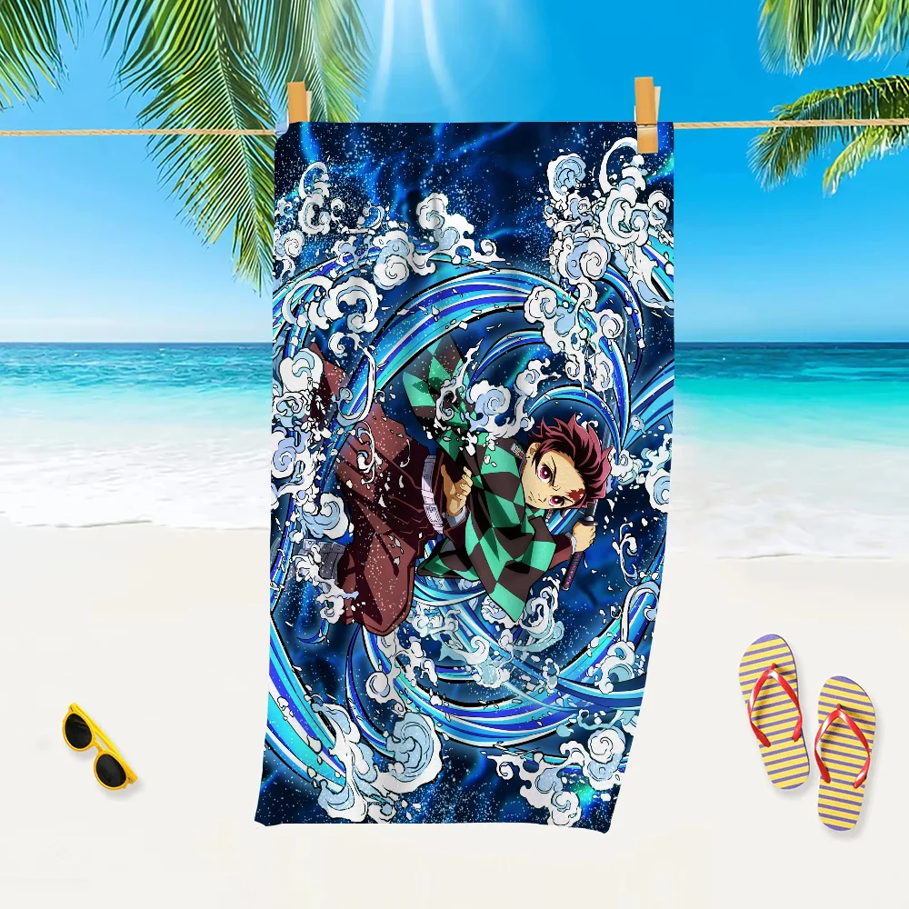 T-Tanjiro K-Kamado Anime Towel Premium Microfiber Cotton Towel For Face Beach Hand Towels Absorbent Quick Dry Soft Washcloth