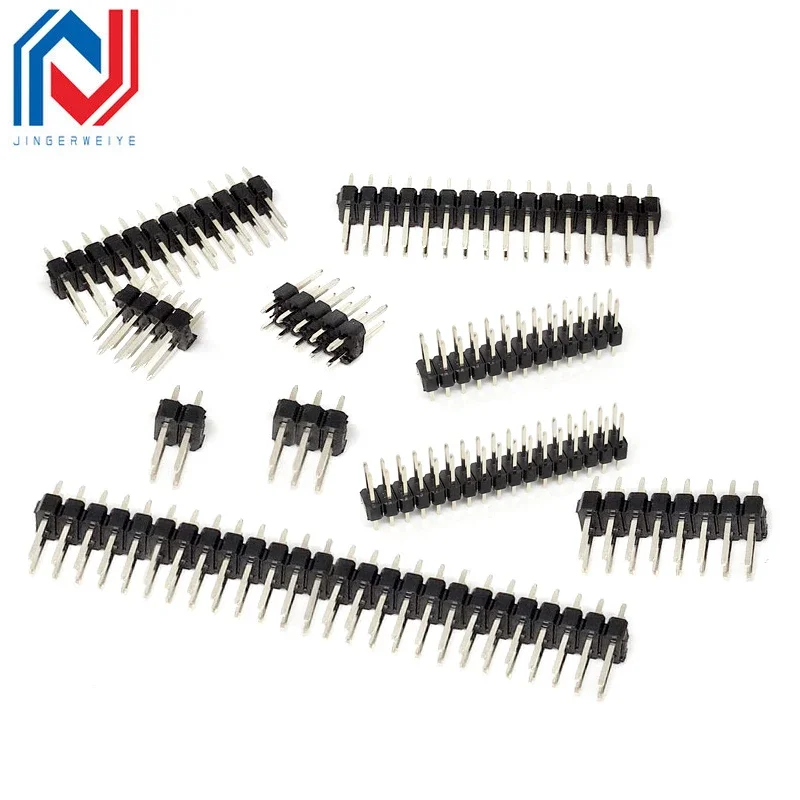 50/20/10Pcs 2.54mm Single Row Male 1/2*40P PCB Board Pin Header Connector Strip Pinheader 2/3/4/5/6/8/10/12/20/40Pin For Arduino