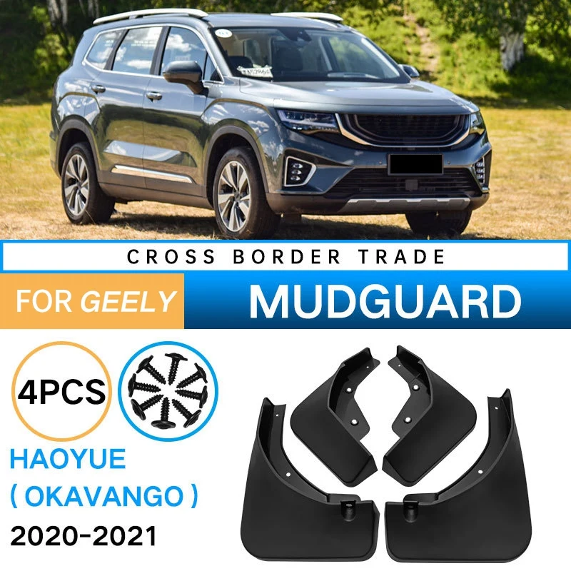 Car Mudflaps for Geely Okavango Haoyue 2020-2021 Mudguard Fender Mud Flap Guard Splash Mudguards Car Accessories