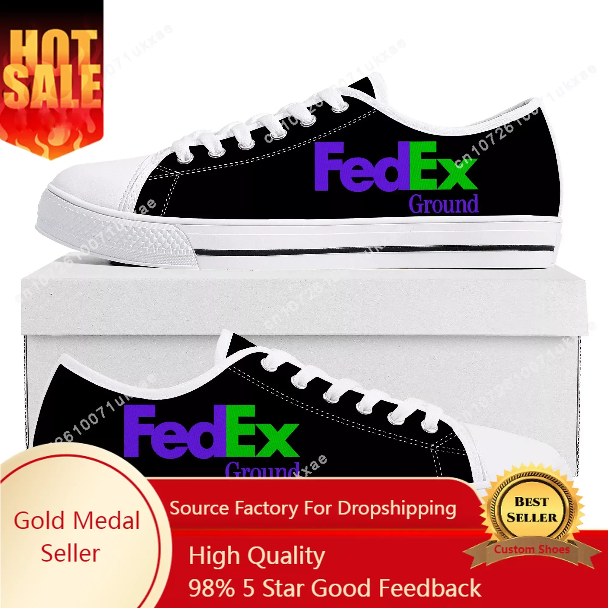 FedEx Low Top Sneakers Mens Womens Teenager High Quality United States Courier Canvas Sneaker couple Casual Shoes Custom Shoe