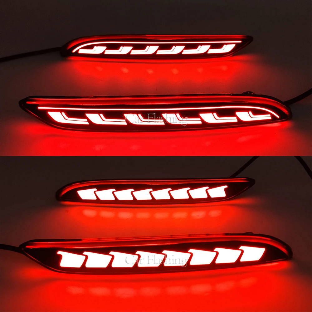 Car Led Rear Bumper Reflector light For Chevrolet Cavalier 2019 2020 2021 2022 2023  Flowing Turn Signal Braking Driving Lamp