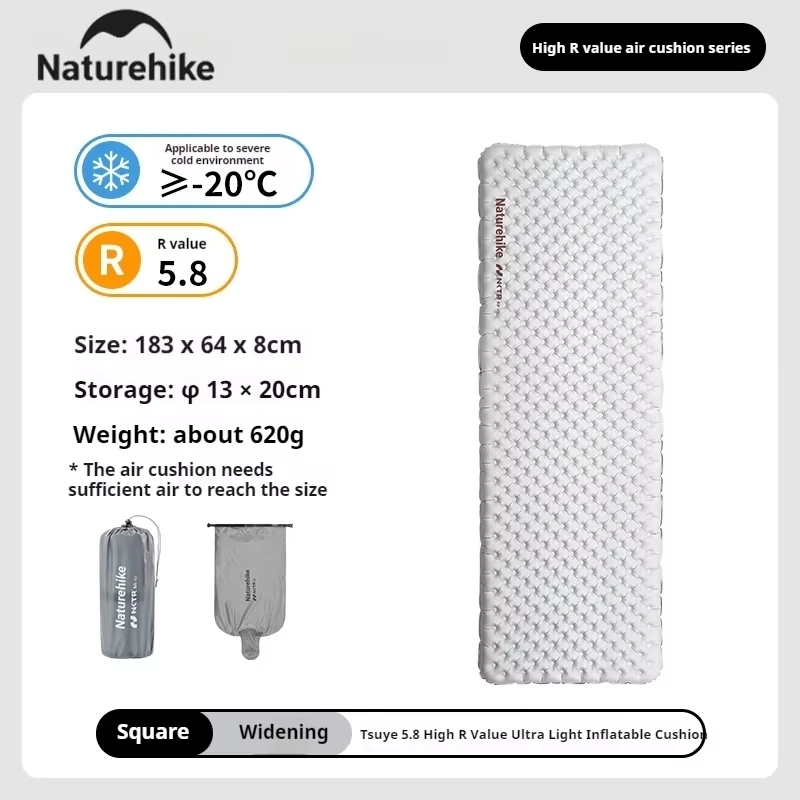 Naturehike R5.8 Inflatable Mattress Thermal Insulation Warm Single