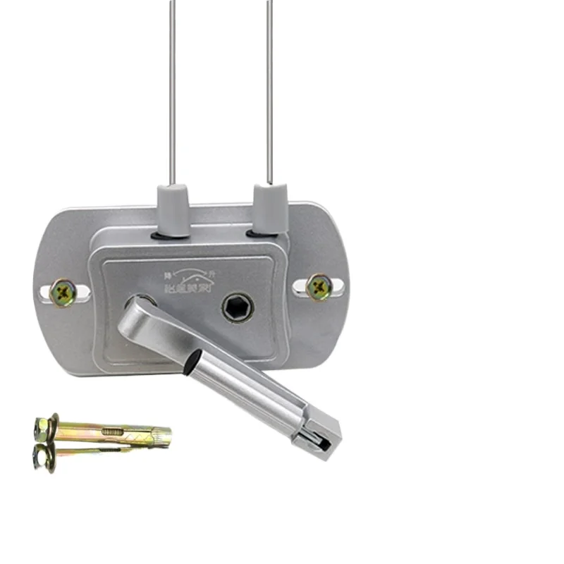 

Аксессуары для подъемных вешалок для одежды, ремонт без сверления, универсальный ручной подъемник для использования на балконе и в помещении