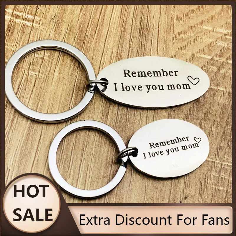 Hot Sale Stainless Steel Key Chains To Express Love For Mother Fashion Cute Keychain Key Ring Love Mother Personalized Gift