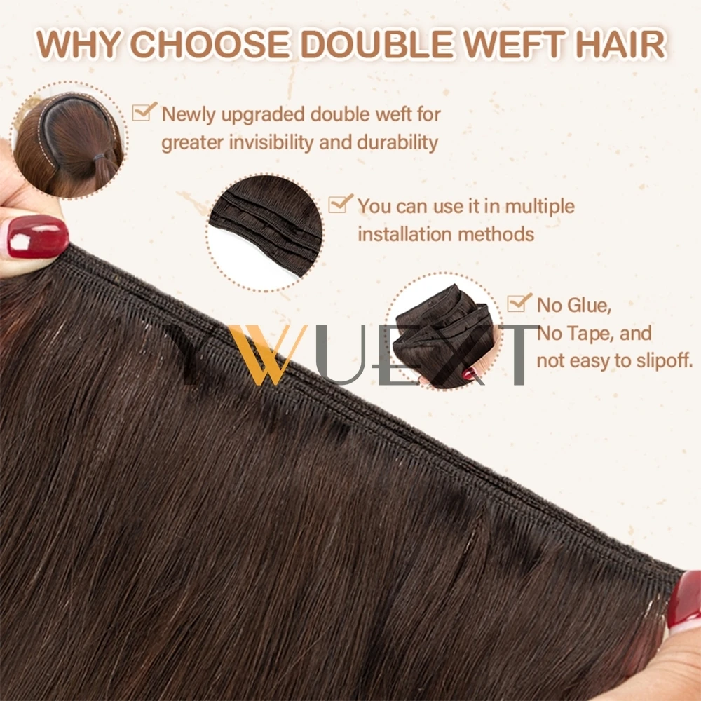 لحمة شعر بشرية ملحقات مستقيم 12 "-24" بوصة آلة ريمي وصلة إطالة شعر طبيعي 50 جرام/الحزمة يمكن نسج الشعر المجعد