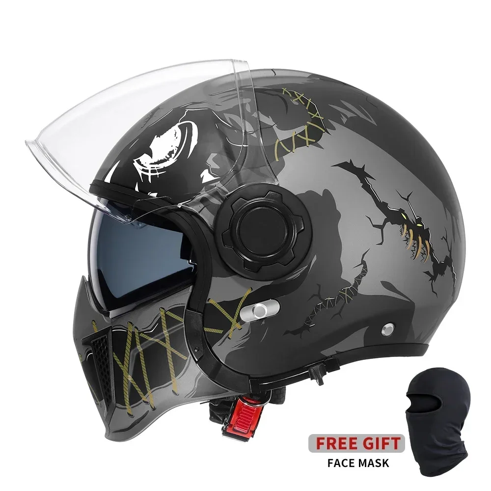 Modulaire Motorhelm Volledige Gezicht Open Gezicht Retro Helmen DOT ECE GOEDGEKEURD CYRIL OP12A Capacete De Moto Masculino