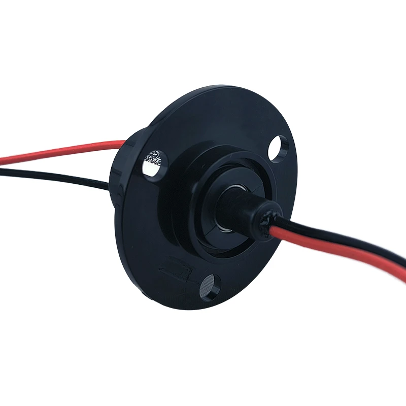 

22mm O.D. 2-Way 10A Small Power Rotary Slip Ring Electric Slip Ring Cap Type with Contact Materials for Motor