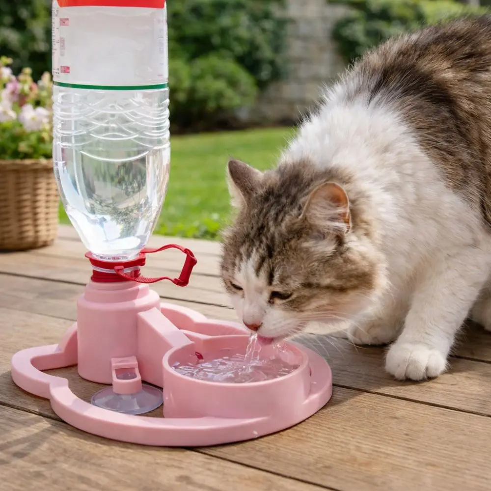 

Automatic Water Renewal Cat Drinking Machine Non Plug in Anti Overturning Automatic Water Dispenser Wet Chin Prevention