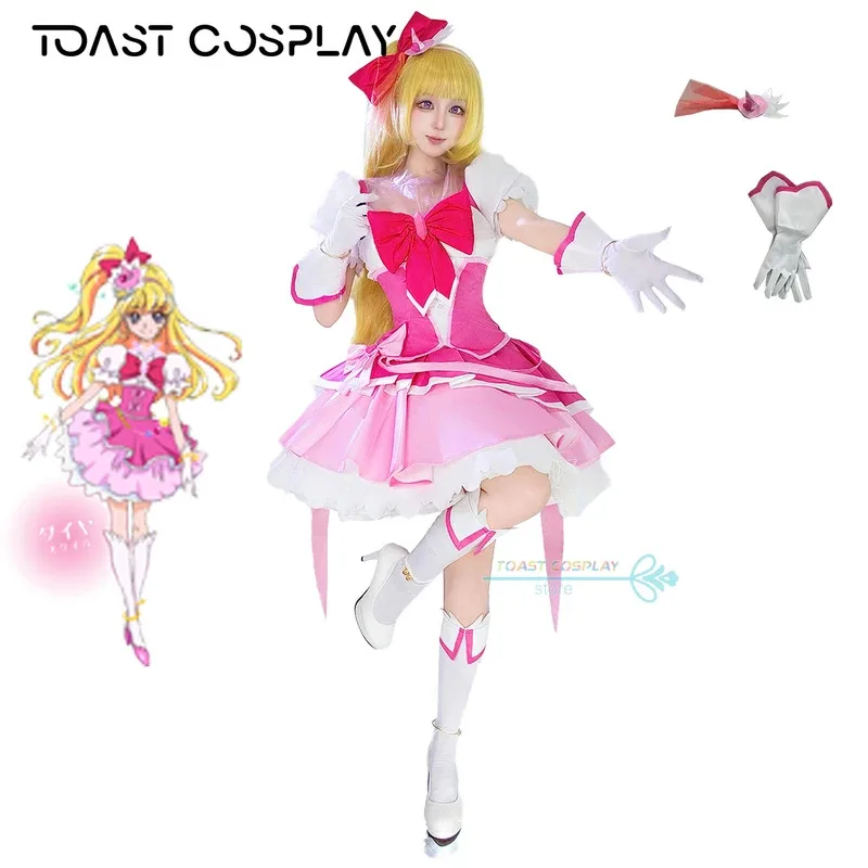 

Asahina Mirai Cosplay Anime Cure Miracle Asahina Mirai Cosplay Costume Anime Carnival Uniform Halloween Comic Con Animation Prop
