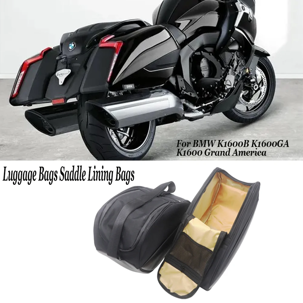 Motorcycle Side Luggage Bag Saddle Lining Bag 2 Pairs  Suitable For BMW K1600B K1600GA K1600 Grand America