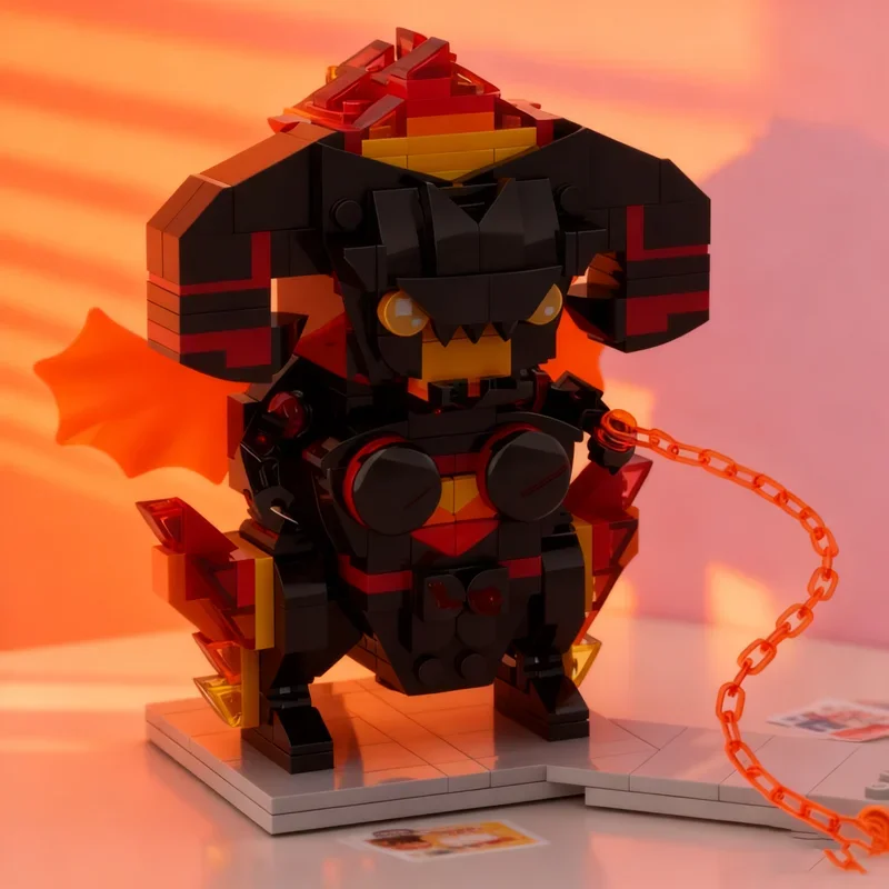 

355 деталей MOC: Конструктор «Чиби-Балрог, Хоббит и Великий» — идеальный подарок на Рождество. Архитектурный конструктор для сборки своими руками. Игрушки-блоки для детей.