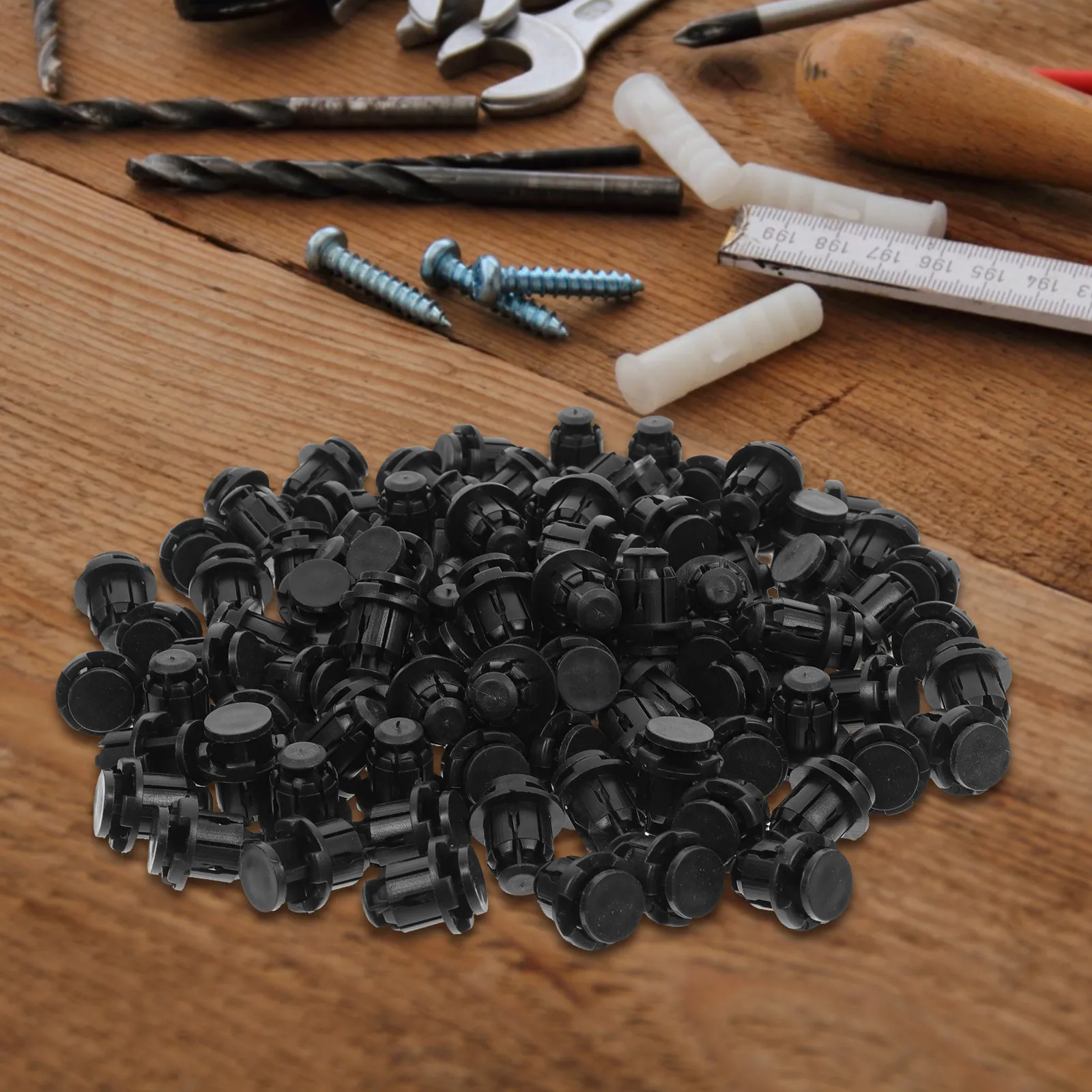 

100Pcs Side Skirt Clips Automotive Retainer Clips Plastic Snap Fasteners Kit for Car Bumper Repair Underside Protection No Tools