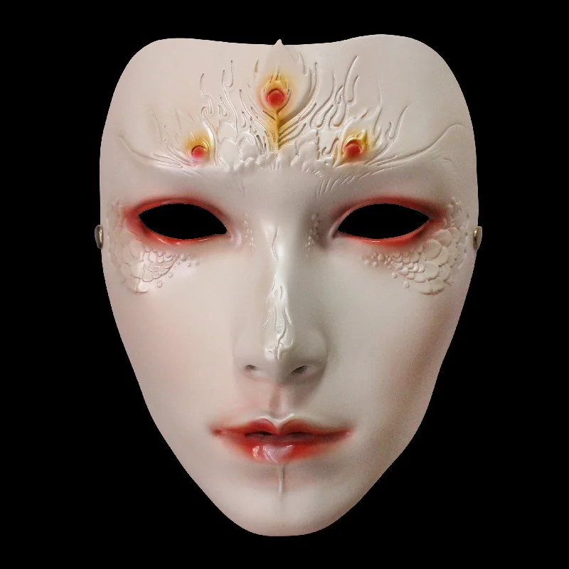 New Chinese Style Butterfly Girl Peacock Girl Male Emperor Female Emperor Spy Shadow Cosplay Mask Chinese Mechanical Resin Mask