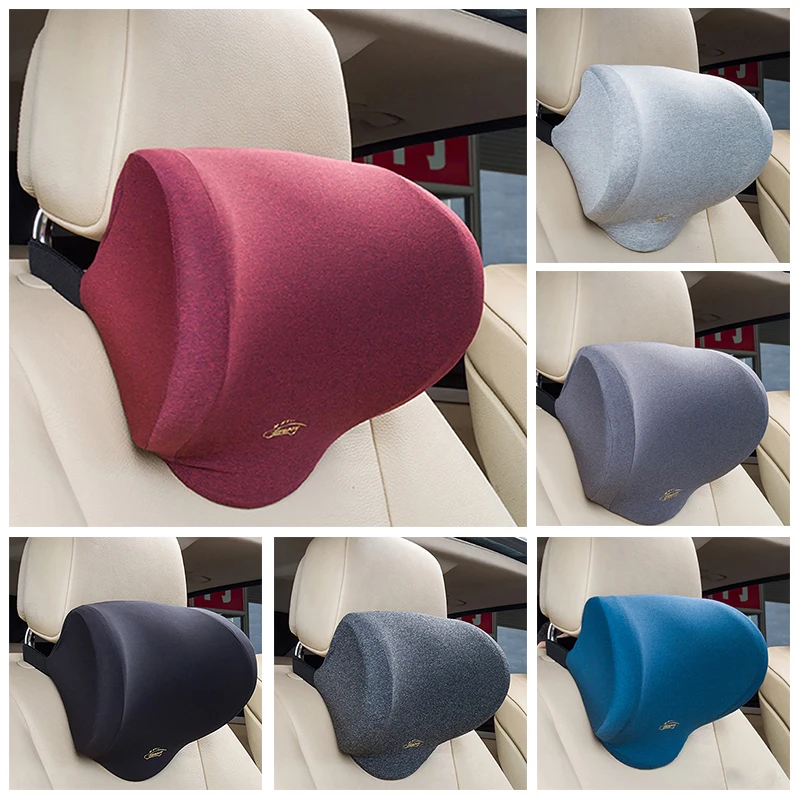 

1pc Memory Foam Car Headrest Universal Auto Seat Neck Pillow Relax Head Support Car Accessories Interior 6Colors Black Blue Gray