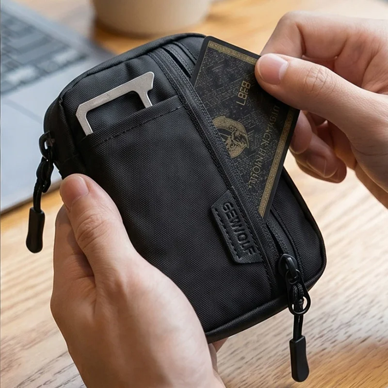 

X‑PAC Fabric EDC Pocket Organizer Zippered Multitools Storage Pouch Portable Utility Coins Tool Bag for Outdoor EDC Accessories