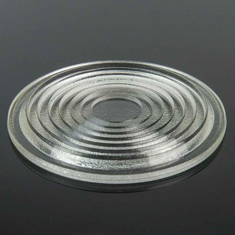 Lentille à fil de Fresnel en verre à haute teneur en Borosilicate, diamètre 50mm 80mm 110mm 112mm 120mm 130mm 150mm, lentilles de projecteur pour lumière de scène