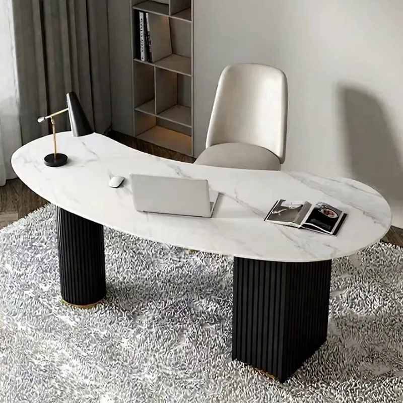 Luxury lightweight modern metal corner computer desk drawer, anti-fouling, suitable for beauty salons, medical consultations
