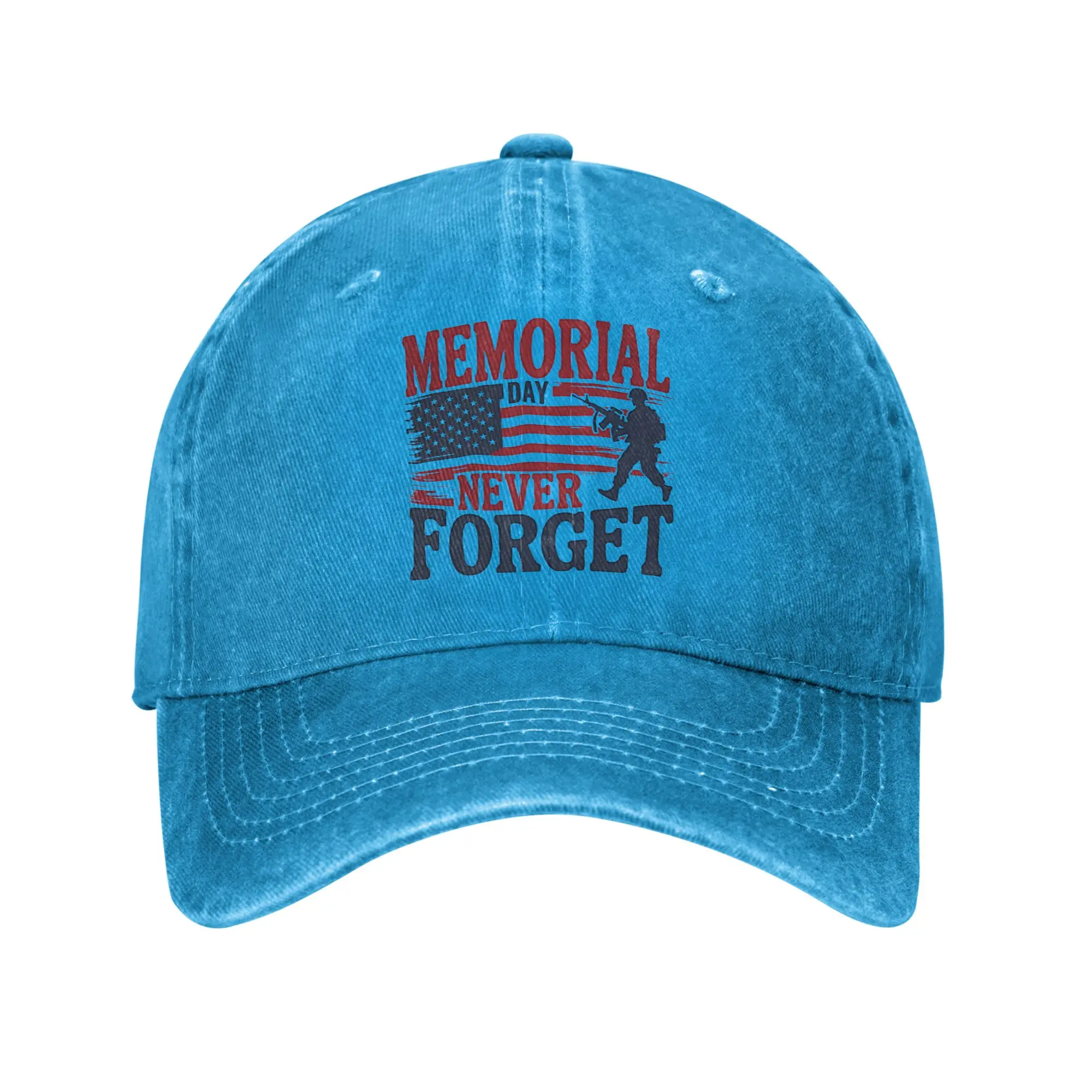 Memorial Day Patriot Baseball Caps Fashion Distressed Cotton Never Forget Headwear Unisex Outdoor Running Golf Soft Caps Hat