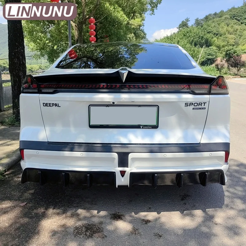 Linnunu Fit for Deepal S07 L07 Sl03 Car Logo Personalized Black Emblem Car Rear Car Logo Modification Car Decoration Car Sticker Deepal Special Car Logo Abs Material