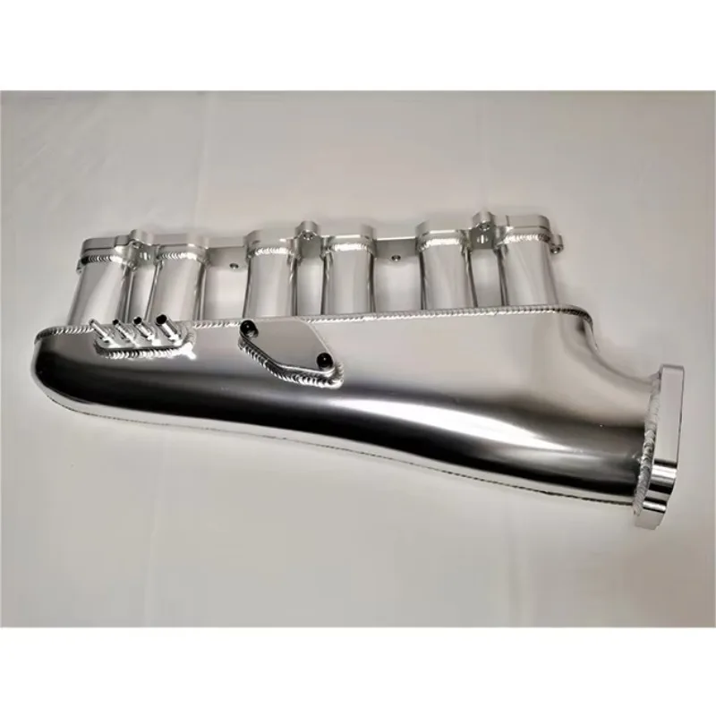 【Hot Selling】 ized CNC Machined 2JZ GTE Billet Intake Manifold W Fuel Rail & Throttle Body for    Turbo