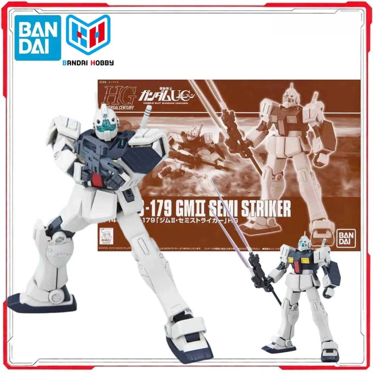 Genuine Bandai Original Gundam Model Kit HG GM 2 Semi Striker Anime Figures Action Model Toys Gifts Boy girl In Stock