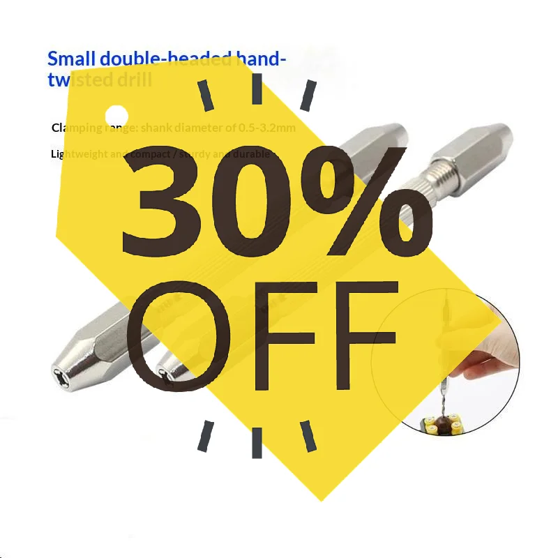 Anti-Rust 0.5-3.2mm Hexagonal Watchmaker Pin Vice Mini Tool for Watch Jewelry Repair Small Part Clamping Use