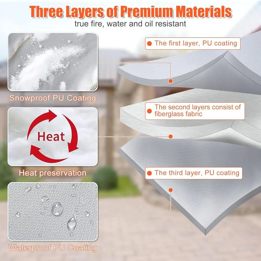 Pit Boss Pro Series II 4/5-Series Pellet Smoker Insulation Cover - Maximize Heat Efficiency for Cold-Weather Cooking