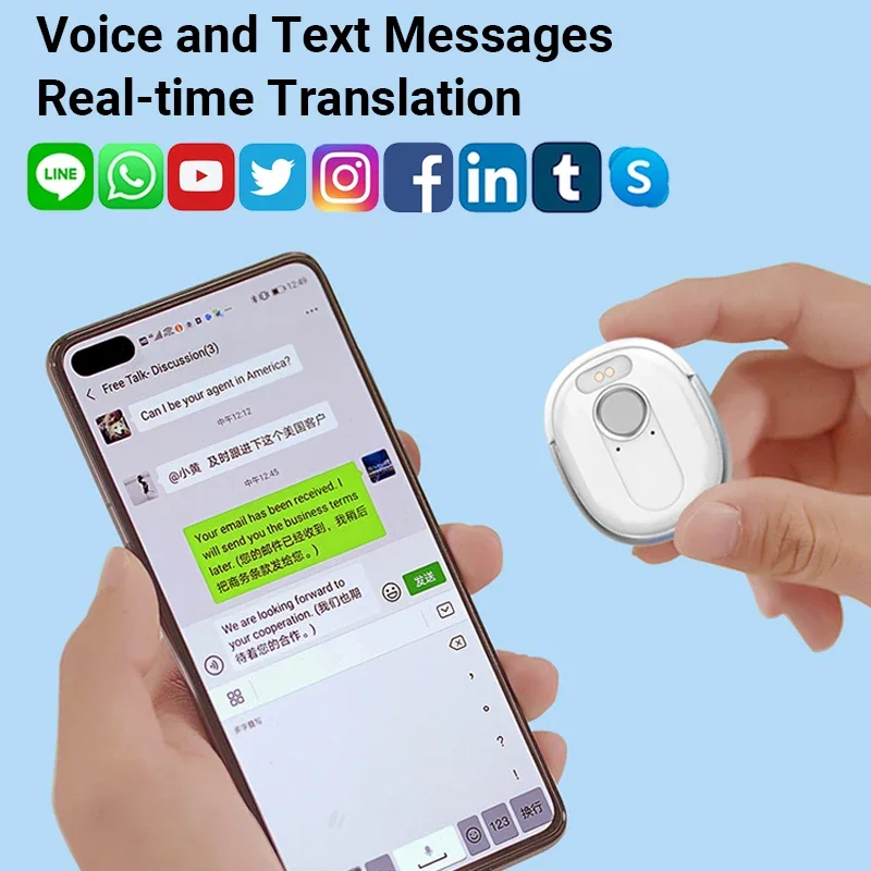 

NewPortable Instant Voice Real-time Simultaneous Smart Language Translation Equipment For Business Best Voice Translator Device