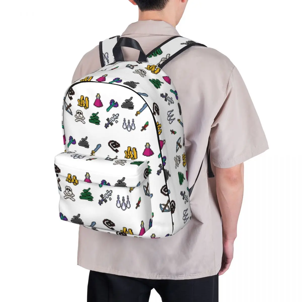 Old School Runescape Player Killing Bundle mochilas, bolsa de libros para estudiantes, bolsa de hombro para computadora portátil, mochila de viaje, Bolsa Escolar