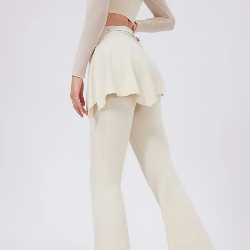 تنورة للجري من قطعة واحدة للياقة البدنية وتدريبات اليوجا ملابس رياضية مثيرة للفتيات من ألياف البوليستر مجموعة الصيف الكلمات الساخنة