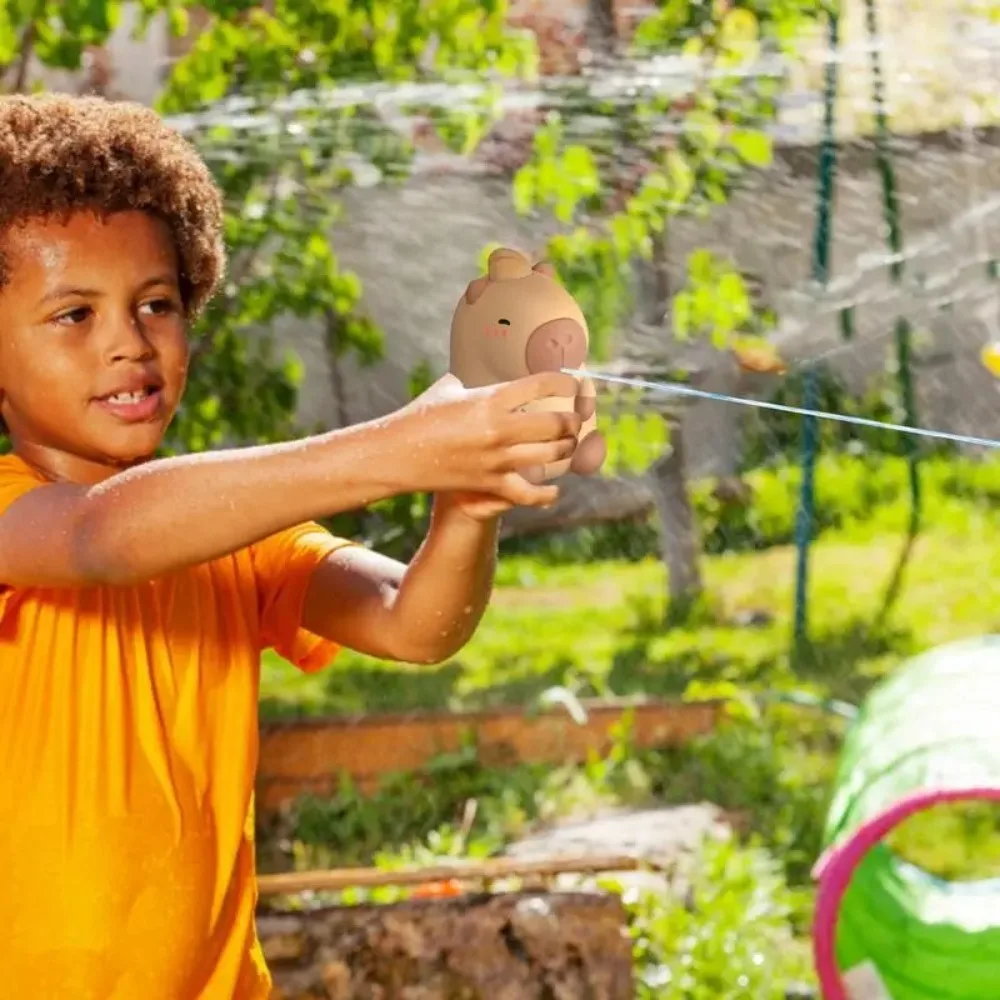 Capibala juguetes de lucha contra el agua, juego de chorro de plástico, juego de piscina, juego de playa Capybara, juguete de chorro de agua