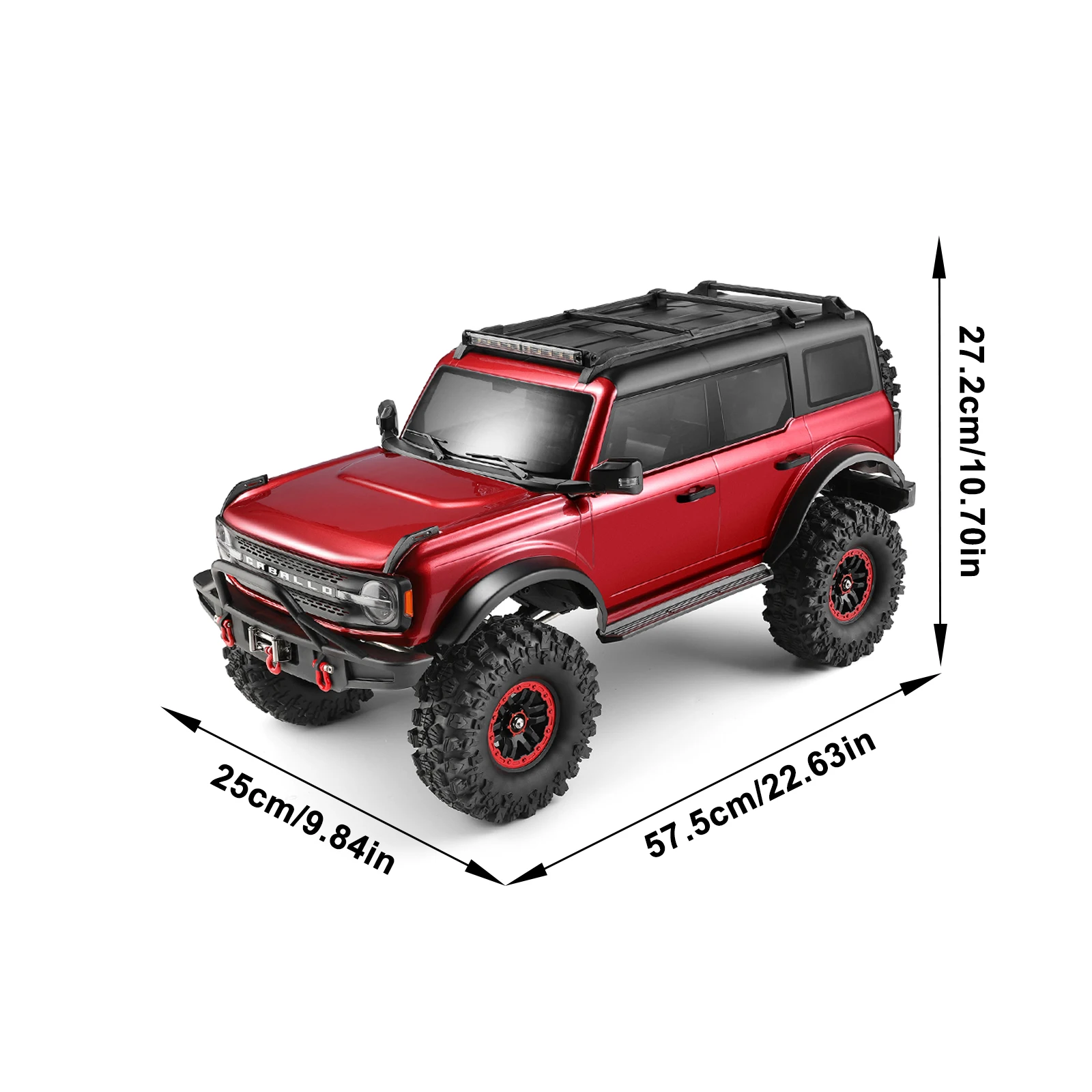 Wltoys 104020   RTR 1/10 2,4G 4WD RC coche Rock Crawler todoterreno camión de escalada completamente proporcional luz LED vehículos modelos Juguetes