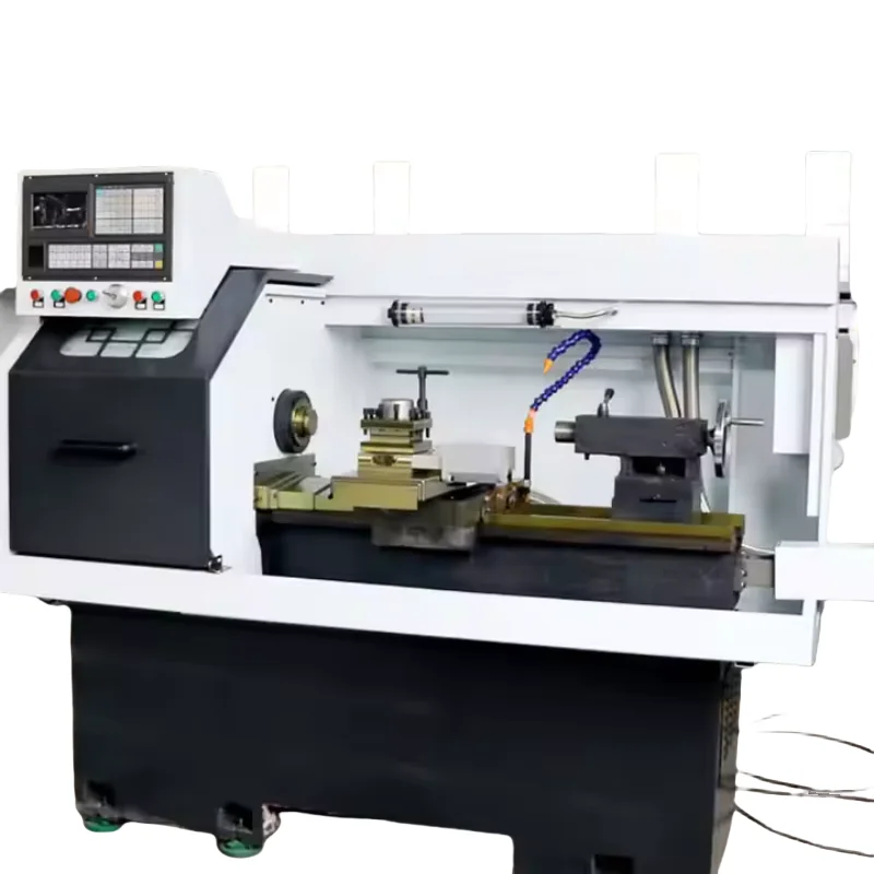 

High-Performance CK0632 Horizontal Flat Bed Mini CNC Lathe Machine For Metal With Single Spindle