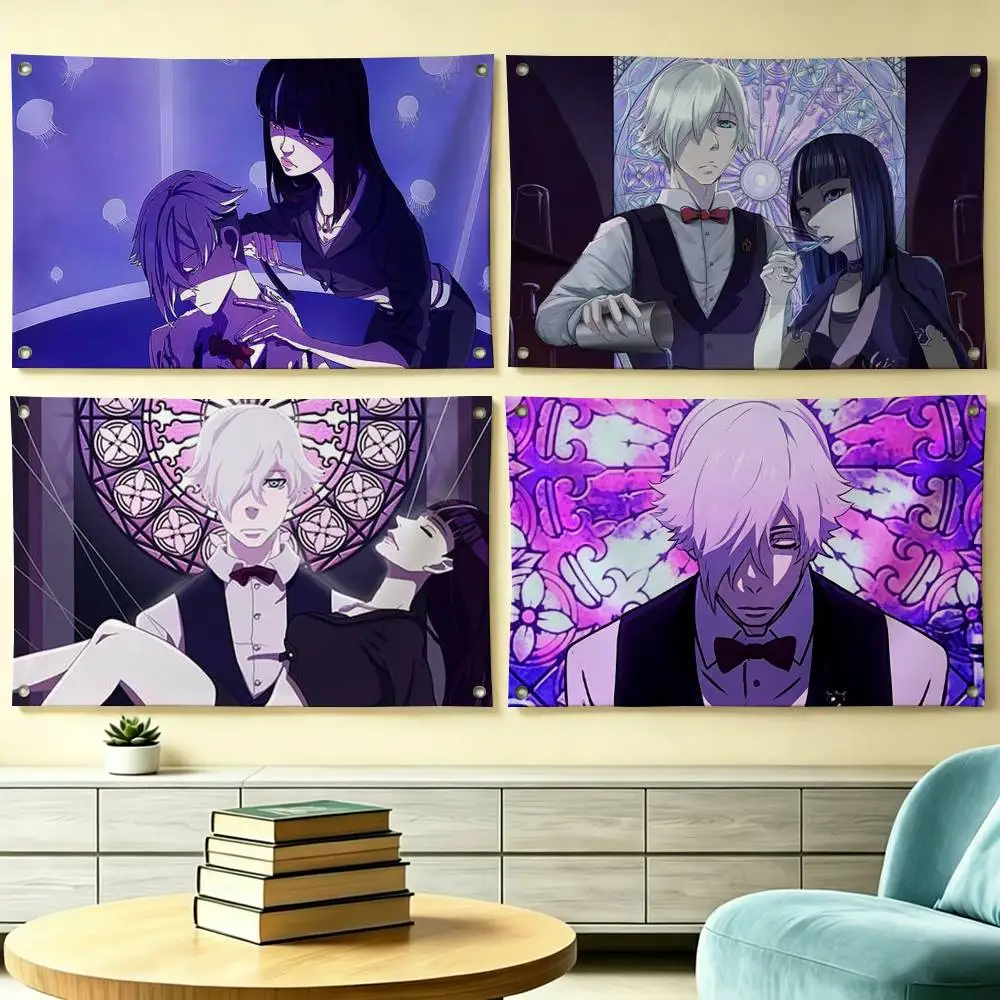 Classic Anime D-Death Parade Flags for Bedrooms Home Decor Items Outdoor Decors Garage Decoration Flaga