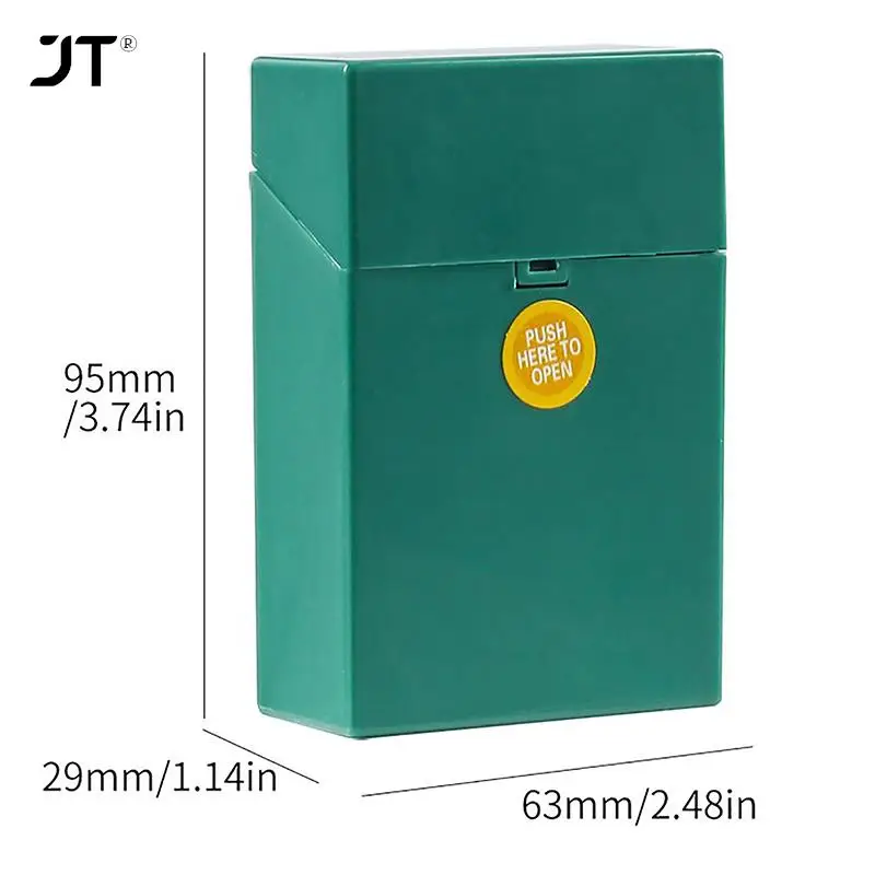 Eco-friendly Automatic Button Cigarette Cover Holder Container Cigarette Box Case Plastic  Cigarette Box Batch