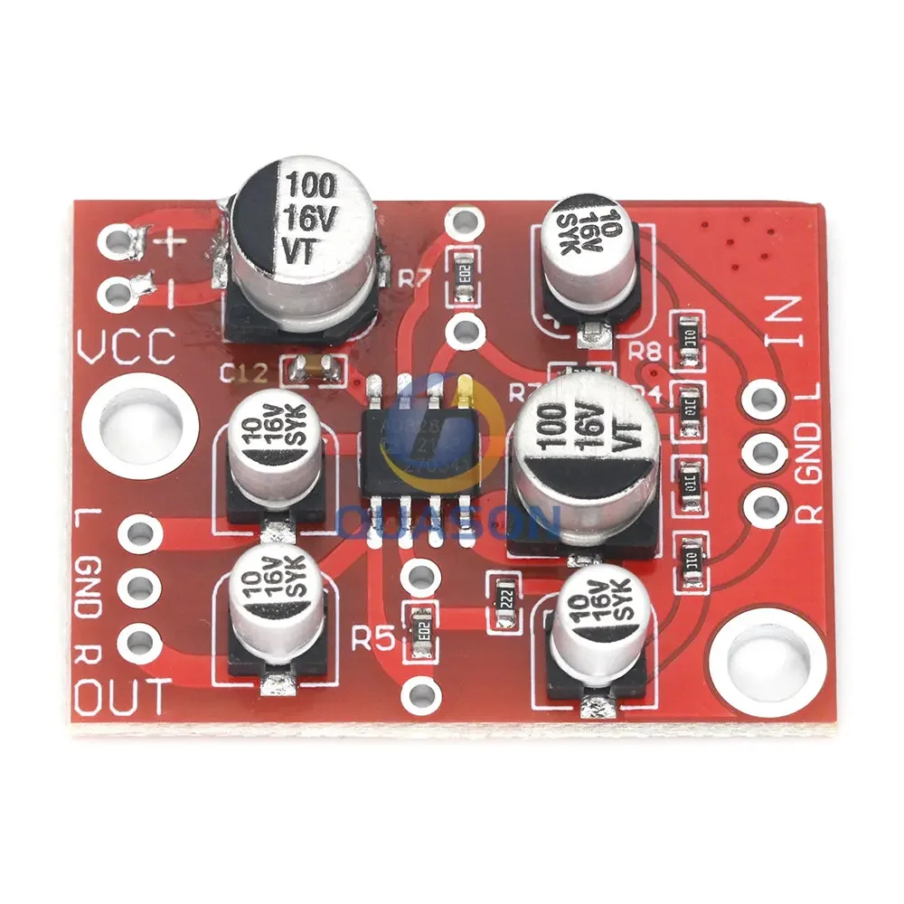 تيار مستمر 5 فولت-15 فولت AD828 ستيريو Preamp مكبر كهربائي مجلس وحدة المضخم #4