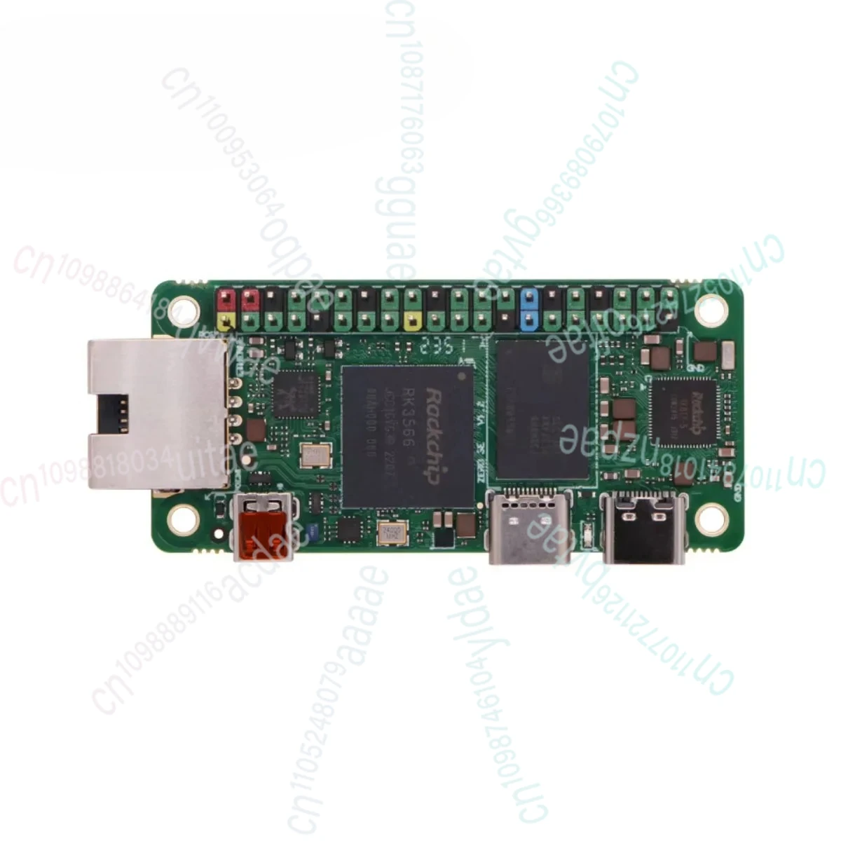 Radxa ZERO 3E RK3566, carte mère monocarte avec processeur 4 cœurs, GPU, NPU, sortie HDMI 1080P et Ethernet Gigabit, avec connecteur à broches