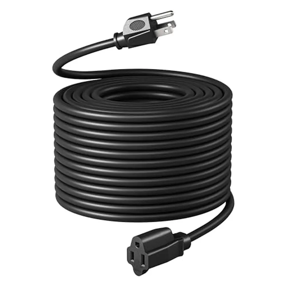 14 AWG Outdoor Extension Cord 100ft ETL Listed Heavy Duty Power Cable 3 Prong Home and Garden Use 1 Pack)