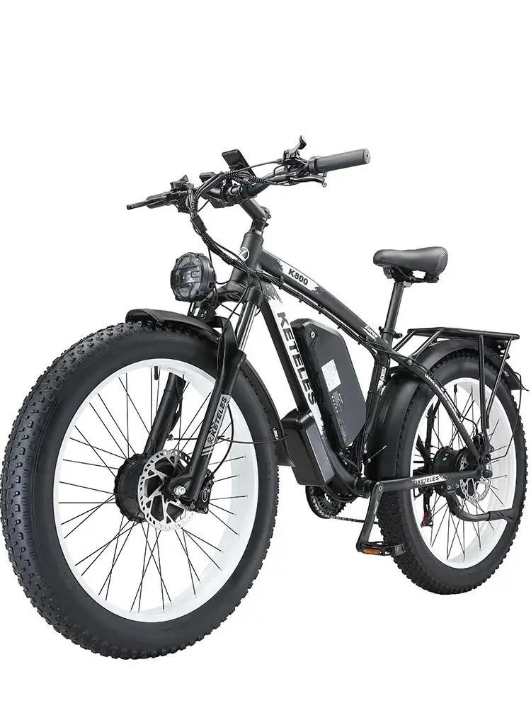 AliExpress Keteles KETELES K800 Adult Electric Bike 1000W*2 Motor E-bike 48v23Ah Battery Off-Road Electric Bicycle 26 Inch Fat Tire Mountain E-bike