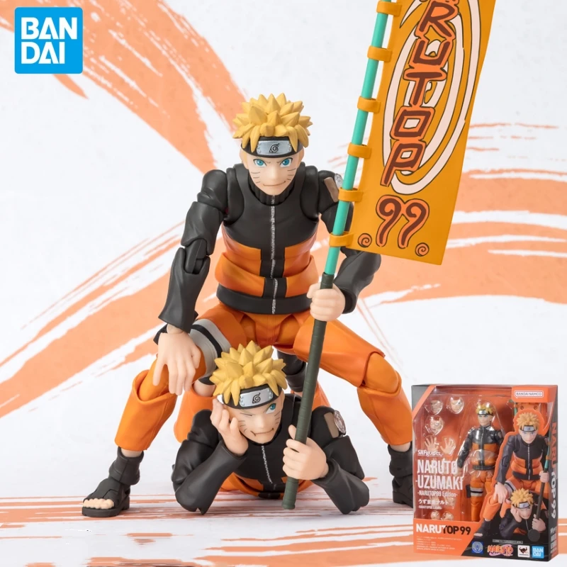 Hot Japanese Genuine Bandai Shf Narutop99 Naruto Vortex Naruto Naruto Portable Model Collection Toy Global Character Popularity