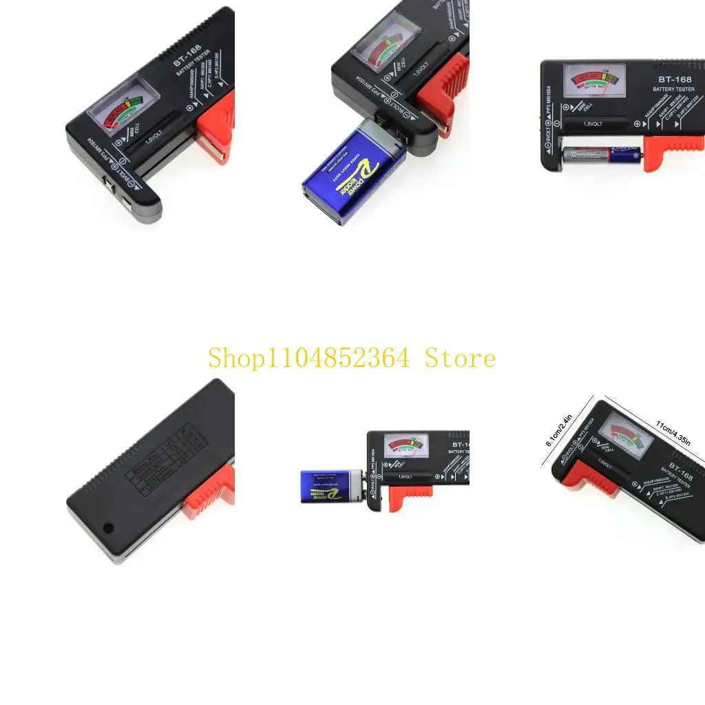 

652F Pointer Battery Capacity Checker 1.5V 9V Battery Capacity Check Tool for Home